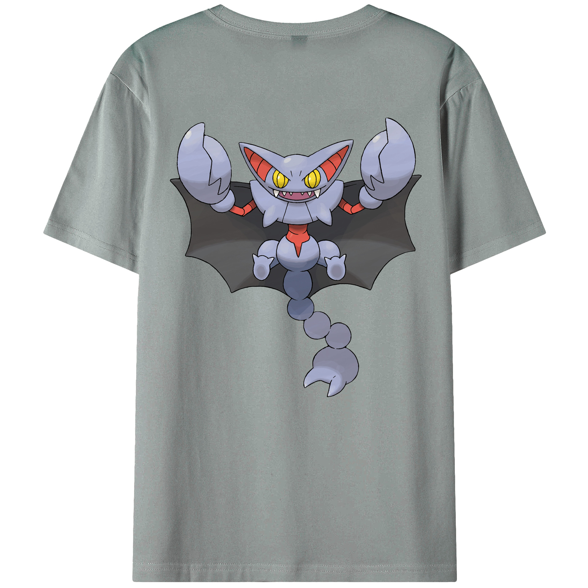 （画像用） ポケットモンスター Pokémon 綿100％ メンズ半袖Tシャツ（バックプリント） 通気性